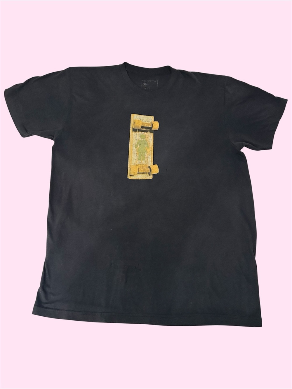 Vintage 90s Girl Skateboard Company Graphic Tee Distressed Faded Large Rare